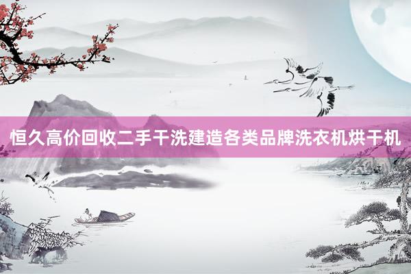 恒久高价回收二手干洗建造各类品牌洗衣机烘干机